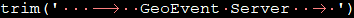 Example syntax for the trim (string) function Example syntax for the trim (string) function